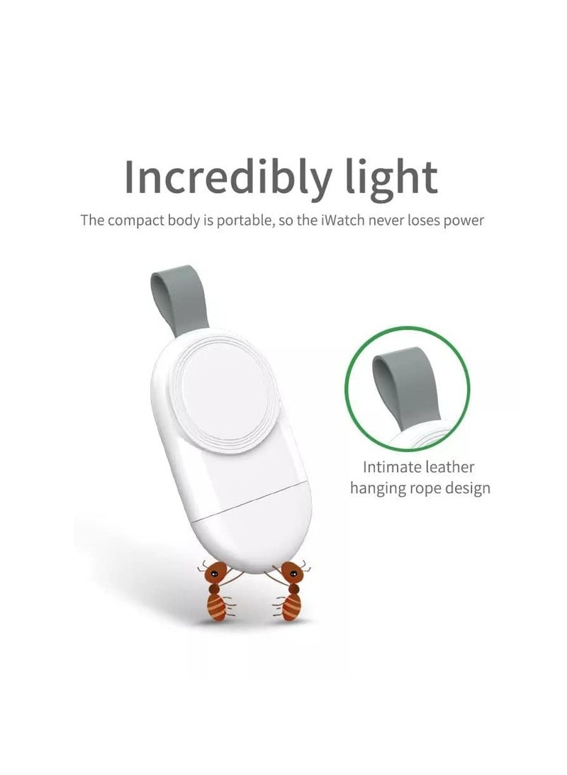شاحن لاسلكي محمول USB-C لساعات آبل، محول شحن مغناطيسي سريع لساعات آبل سلسلة 8/7/SE/6/5/4/3/2/1، شاحن ساعة سفر مدمج - Image 2